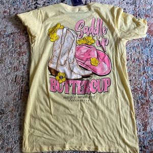 Simply Southern Saddle Up Buttercup size Large nwt